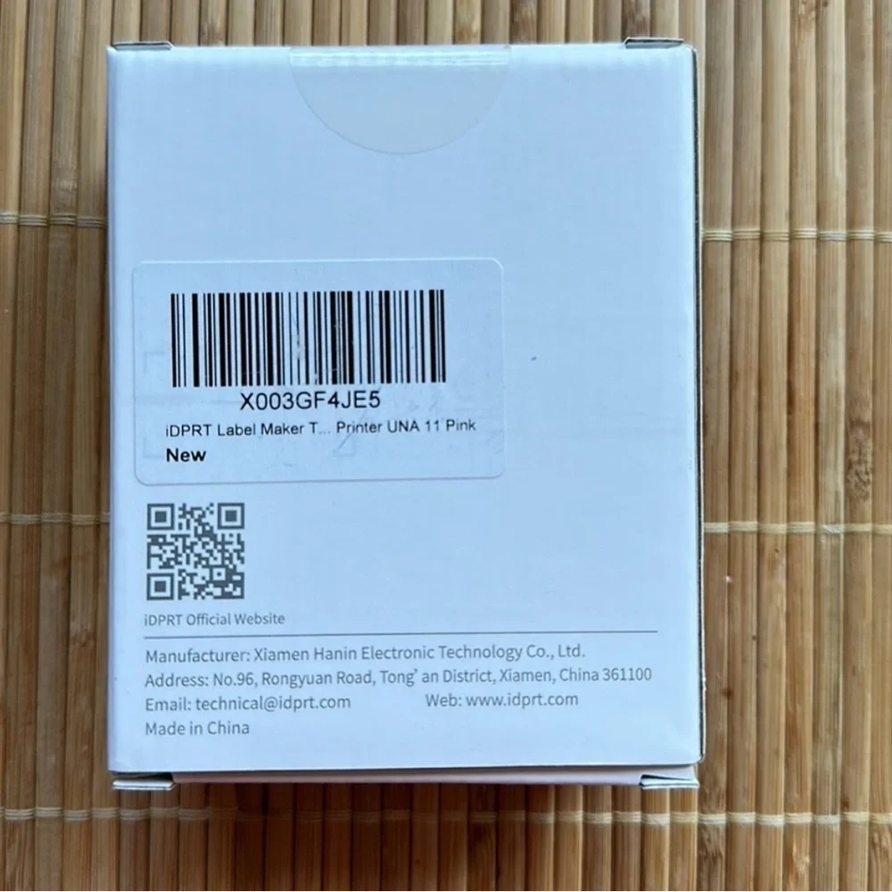 iDPRT Portable Label Maker Model Una 11 Color Pink
